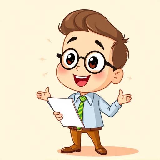 Animated explainer video frame showing a cartoon character teaching about financial planning.