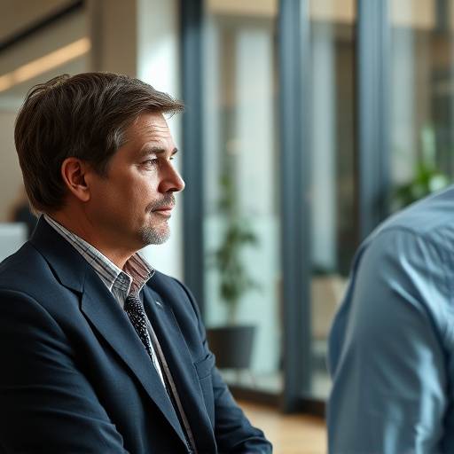 Still from an executive interview, featuring a CEO discussing company vision and strategy.